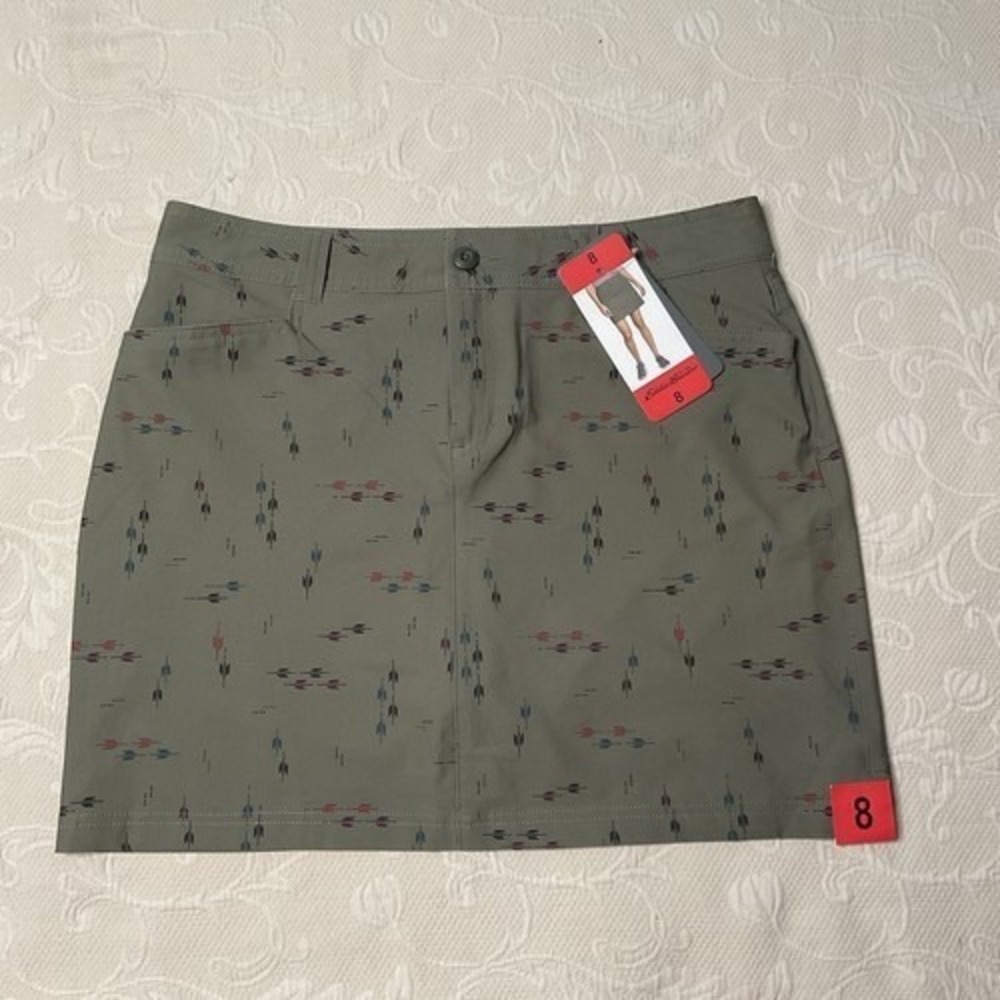NWT Eddie Bauer Adventurer 2.0 UPF50+ Arrow Hiking Skort Skirt Women 8 Sri Lanka
